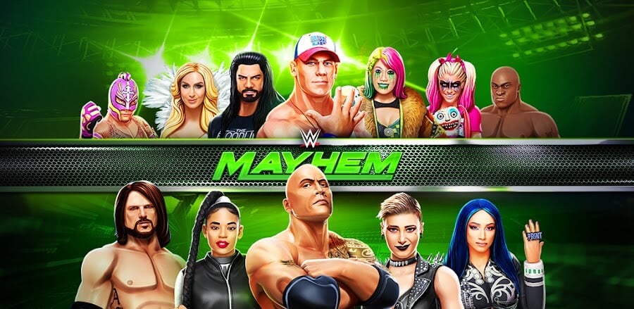 WWE Mayhem MOD APK (MENU, Unlimited Money) v1.89.121