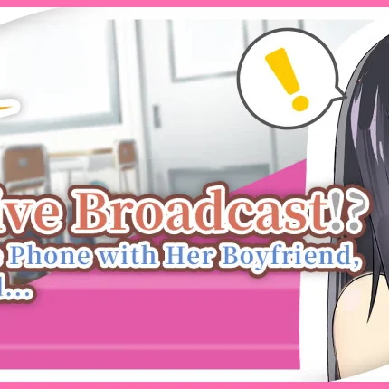 NTR Live Broadcast!? While on Phone with Her Boyfriend, From Behind...